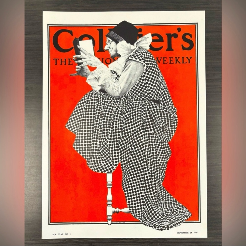 Original Vintage Print Poster Maxfield Parrish Art Deco Nouveau Artist Antique